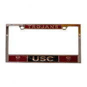 USC Trojans Chrome Shield License Plate Frame